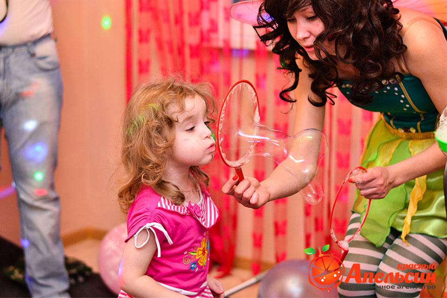 шоу мыльных пузырей в детском саду